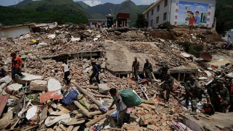 Un seísmo de magnitud 6.4 se registró este viernes en la región de Yunnan, en el suroeste de China, según informó el Centro de Redes Sismológicas del país asiático. (ESPECIAL)