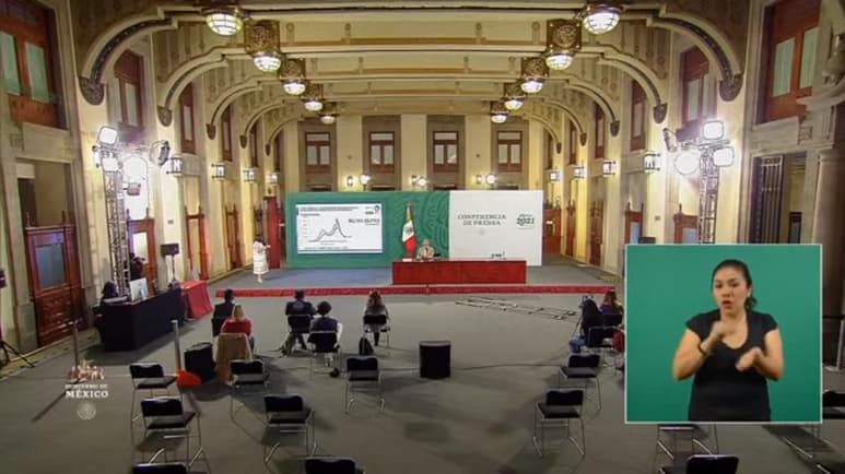 Las autoridades federales de Salud ofrecieron la conferencia de prensa diaria para informar a la población sobre la pandemia de la enfermedad COVID-19, causada por el coronavirus SARS-CoV-2, en México. (ESPECIAL)