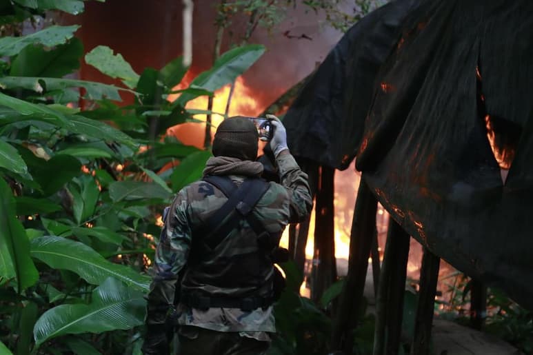 El operativo se realizó en cercanías a la comunidad indígena Santa Teresita.