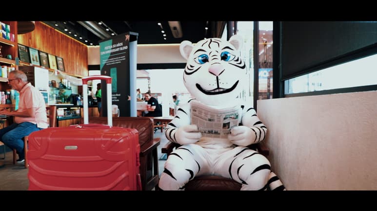 Cuenta el trayecto del tigre blanco al Instituto de Estudios Superiores DCM. (ESPECIAL)