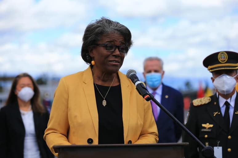 La embajadora de Estados Unidos ante la ONU, Linda Thomas-Greenfield, trasladó el lunes a representantes de la oposición venezolana el apoyo de Washington a una solución “negociada” para la crisis en el país, que desemboque en unas elecciones libres y justas, según informó este martes su oficina. (ARCHIVO)