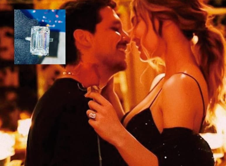 Luego de que Christian Nodal y Belinda hicieran oficial su compromiso en redes sociales, joyeros internacionales compartieron el exclusivo diseño del anillo que le entregó el intérprete. (Especial)