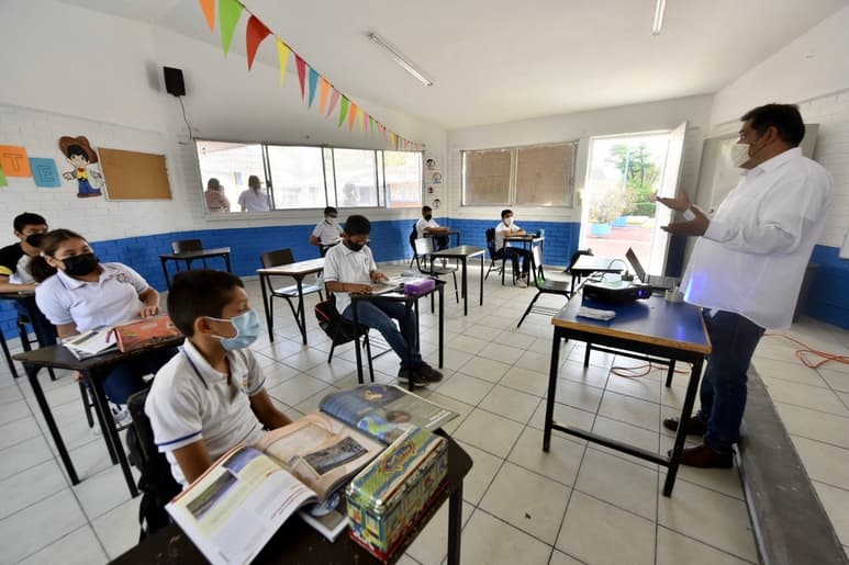 El 85% del total de alumnos que tiene la primaria regresará a clases de forma gradual y escalonada con el modelo híbrido. (ÉRICK SOTOMAYOR)