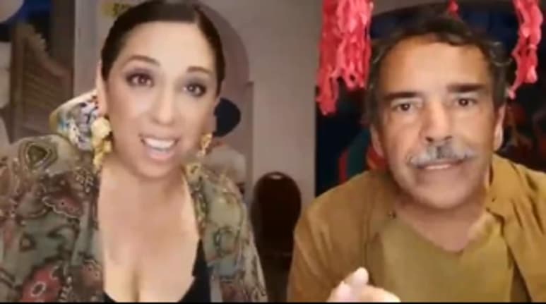 Regina Orozco y Damián Alcázar hicieron un llamado a votar por el partido Morena este seis de junio, para que el proyecto de transformación del presidente Andrés Manuel López Obrador pueda concretarse. (ESPECIAL)