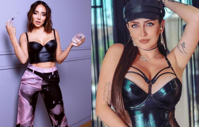 Ambas mujeres se mostraron posando desde un yate con trajes de baño (@CELI_LORA, @MANELYK_OFICIAL)