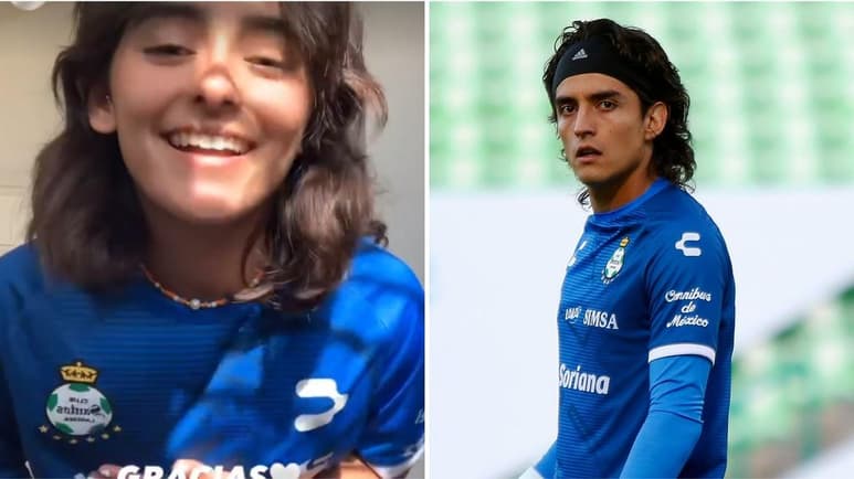 Luego de que Alexa Martínez se hizo viral por su Tik Tok donde muestra el parecido que tiene con Carlos Acevedo, guardameta estrella de Santos Laguna, la “Aceveda” como se autonombró, ha estado en contacto con sus seguidores en redes sociales. (ESPECIAL)
