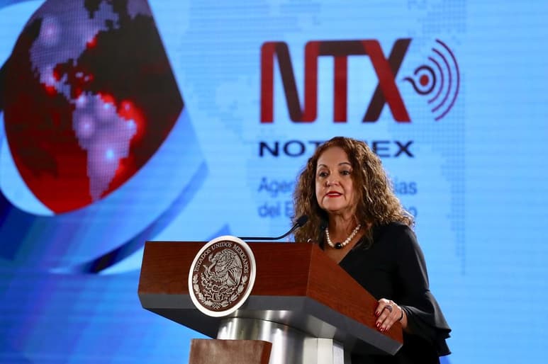 La Comisión Nacional de los Derechos Humanos (CNDH) informó que la Secretaría de Seguridad y Protección Ciudadana (SSPC), encabezada por Rosa Icela Rodríguez Velázquez, brindará protección a la directora de la agencia de noticias Notimex, Sanjuana Martínez Montemayor, derivado de las amenazas y agresiones recibidas en su contra vinculadas a su labor como periodista. (ARCHIVO)