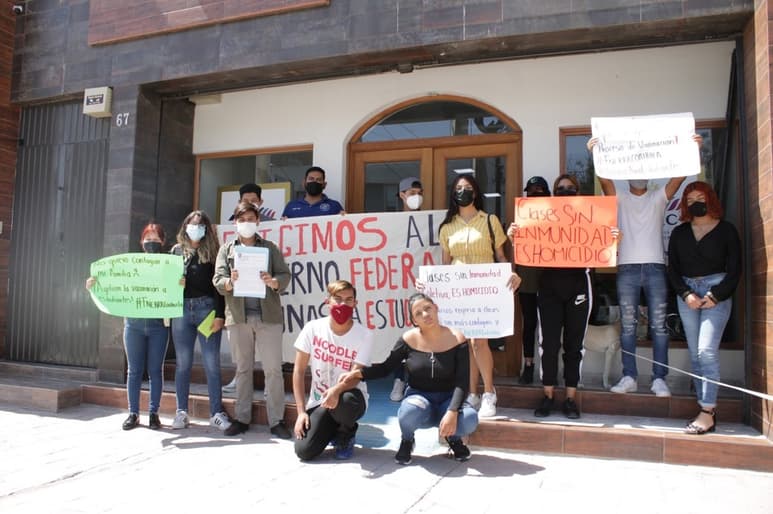 Al finalizar la protesta, los integrantes se retiraron de forma pacífica y sin mayores incidentes.