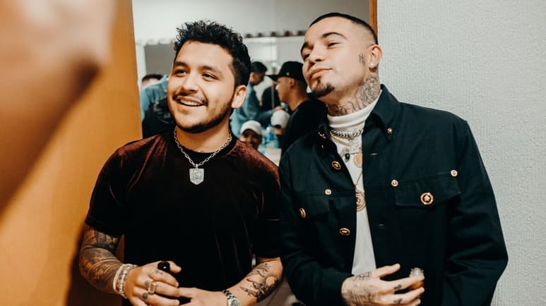Dupla. La colaboración entre Christian Nodal y Gera MX se ha vuelto un suceso en las plataformas.
