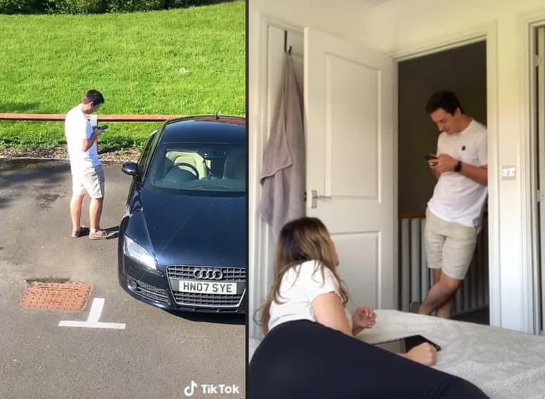 Él debía pensar que ella era infiel, pero el novio pensó que le estaban organizando una fiesta sorpresa. (INTERNET)