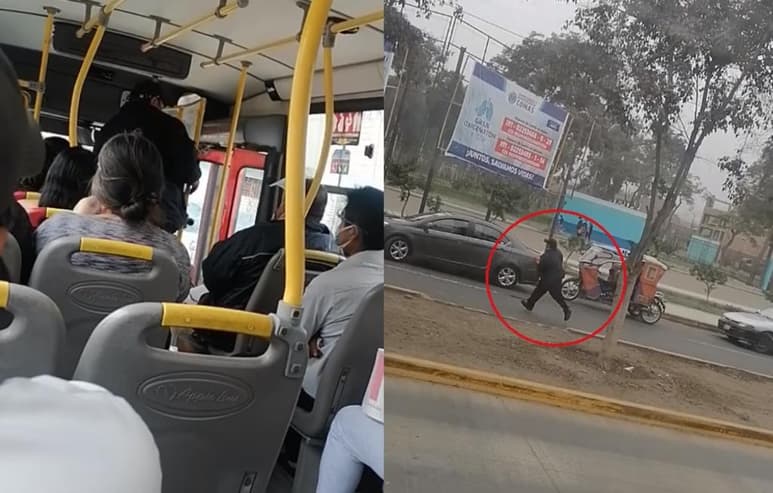 El conductor de la unidad de transporte público dejó a los pasajeros unos minutos para acudir a la casilla electoral (CAPTURA)