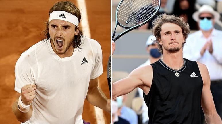 El griego Stefanos Tsitsipas y el alemán Alexander Zverev dirimirán quién de la joven generación acudirá a la final de Roland Garros, tras haber logrado ambos el pase a semifinales. (EFE)