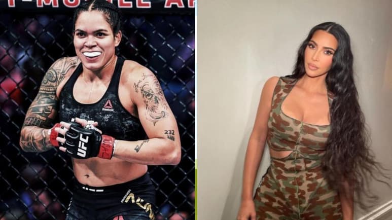 La campeona de artes marciales mixtas, Amanda Nunes, retó a la 'influencer' y empresaria, Kim Kardashian, a una pelea tras una burla de Dana White, presidente actual de la Ultimate Fighting Championship (UFC) . (ESPECIAL)