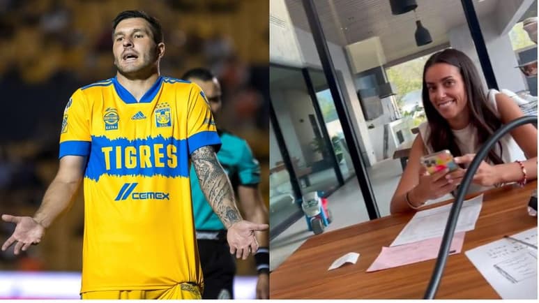 Luego de que en redes sociales comenzara a circular que André-Pierre Gignac había tenido un amorío con la profesora de su hijo, el jugador de los Tigres compartió su reacción y la de su esposa en Instagram. (ARCHIVO/ESPECIAL)