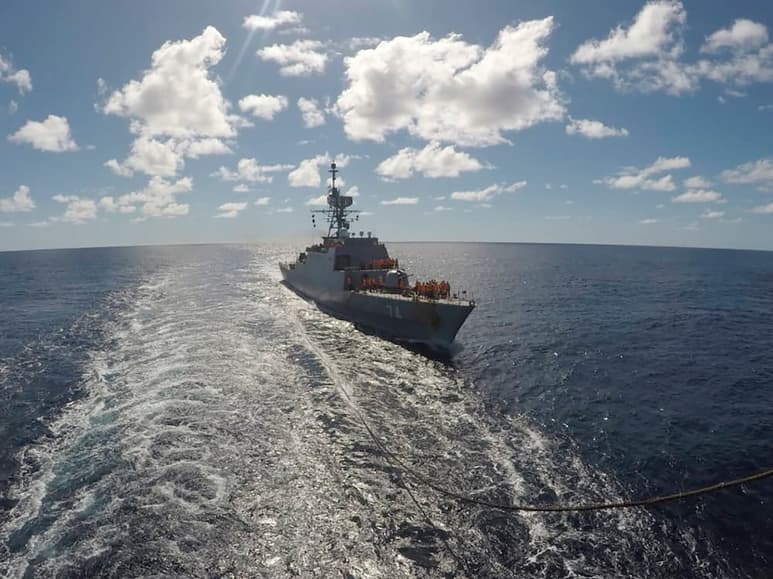 Los navíos zarparon el mes pasado del puerto de Bandar Abbas, en el sur de Irán. (AP)