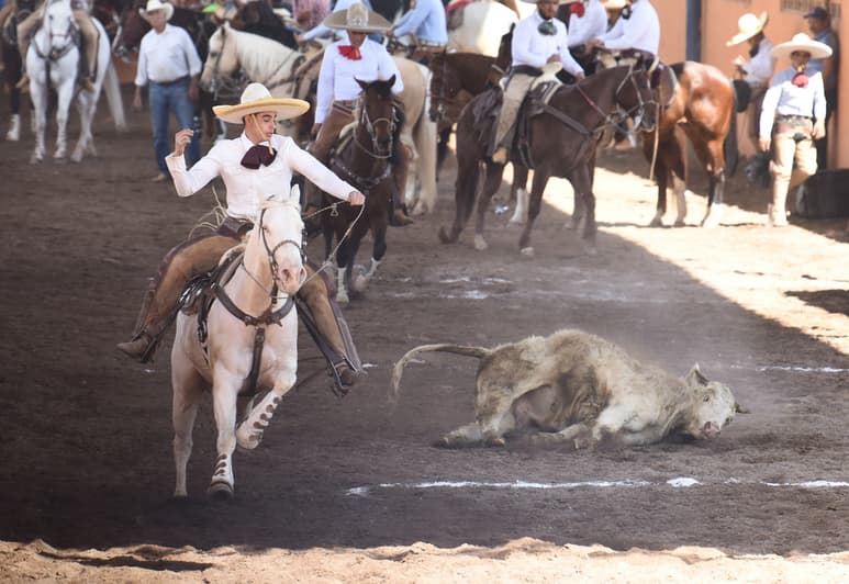 Cada una de las suertes de la charrería, serán ejecutadas con maestría por parte de los integrantes de cada uno de los equipos. (ARCHIVO)