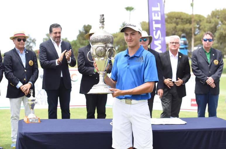 El campeón Vicente Marzilio cometió bogey en el último hoyo, lo cual le puso dramatismo al cierre del torneo. (JESÚS GALINDO)
