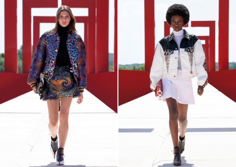 Las minifaldas triangulares, un clásico dentro de Louis Vuitton. (EFE)
