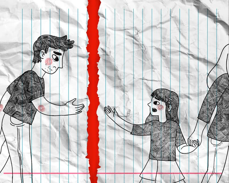 Iván asegura que no cederá a las amenazas de muerte que ha recibido hasta poder ver a sus dos pequeñas hijas. (ILUSTRACIÓN: ALEJANDRA MORALES)