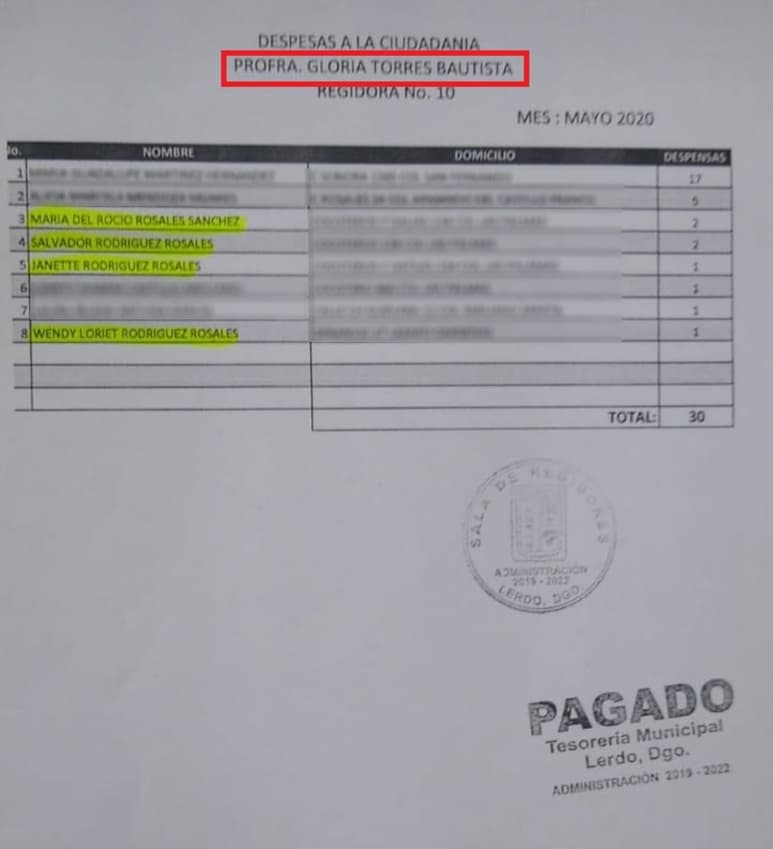 La regidora Gloria Torres dijo que alguien del Ayuntamiento ha estado falsificando su firma. (ESPECIAL)