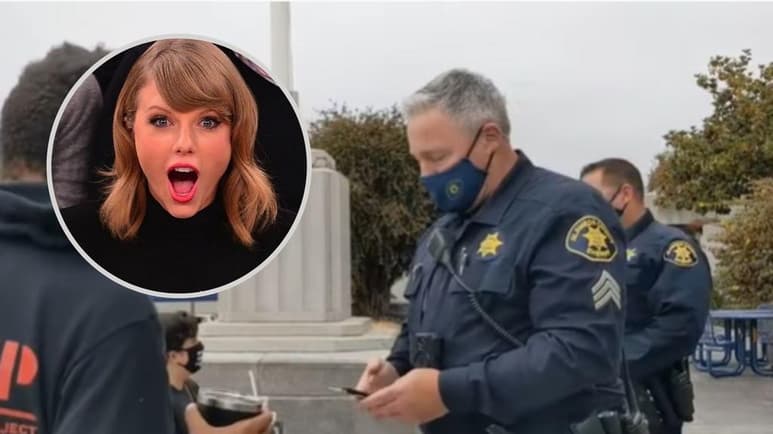 Un agente de policía de Oakland (California, EUA) respondió a un manifestante que lo grababa reproduciendo música de Taylor Swift en el altavoz de su celular, para que el video no pudiera publicarse en YouTube al violar los derechos de autor. (ESPECIAL)
