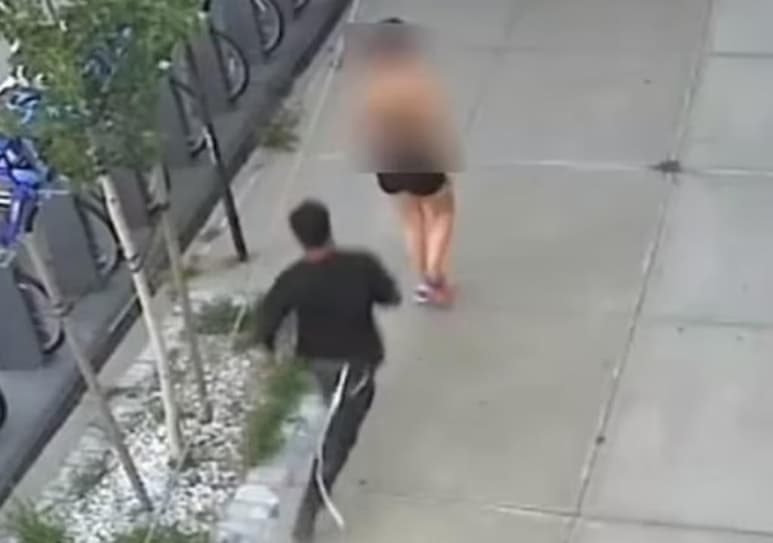 La mujer no resultó herida (CAPTURA)