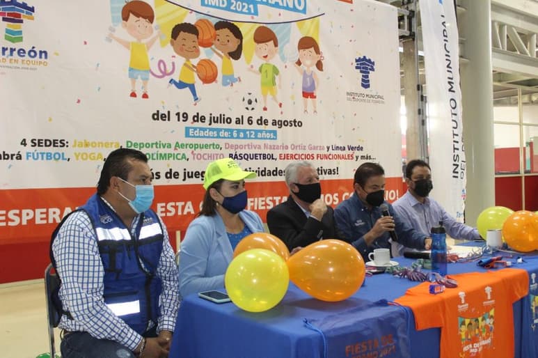 En un esfuerzo por incentivar la activación física de los niños y jóvenes laguneros durante sus vacaciones escolares, el Instituto Municipal del Deporte de esta ciudad lanzó la convocatoria para inscribirse a la “Fiesta de Verano IMD 2021”, que se llevará a cabo del 19 de julio al 6 de agosto.