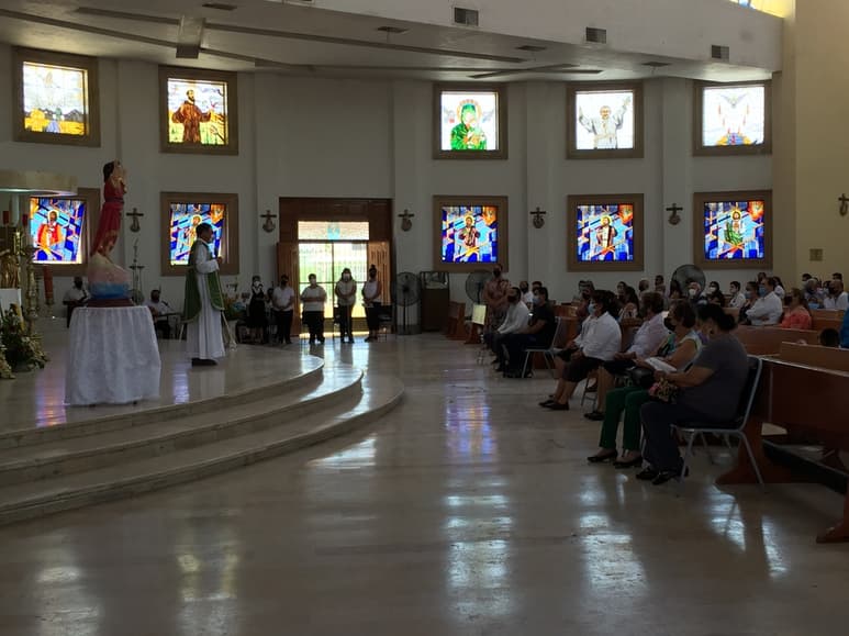 El párroco informó sobre las medidas preventivas que se tomarán para la fiesta patronal del Divino Niño. (GUADALUPE MIRANDA)