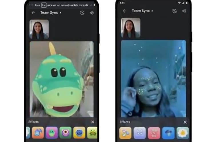 Con la finalidad de hacer más amena su función de videollamadas, Google Meet ha agregado filtros con realidad aumentada (ESPECIAL)