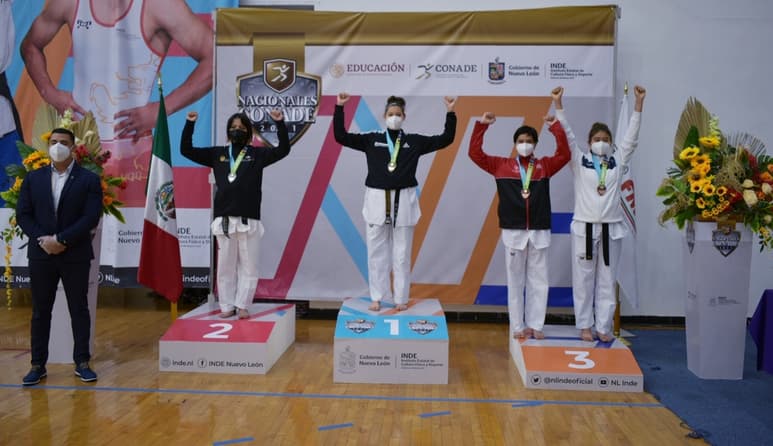 Maryana Martínez Zamarripa fue la ganadora en la categoría de menos de 63 kilogramos femenil.