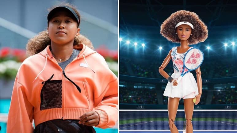 La superestrella japonesa del tenis, Naomi Osaka, cuatro veces campeona de Grand Slam, presentó su propia línea de muñecas Barbie. (CORTESÍA)