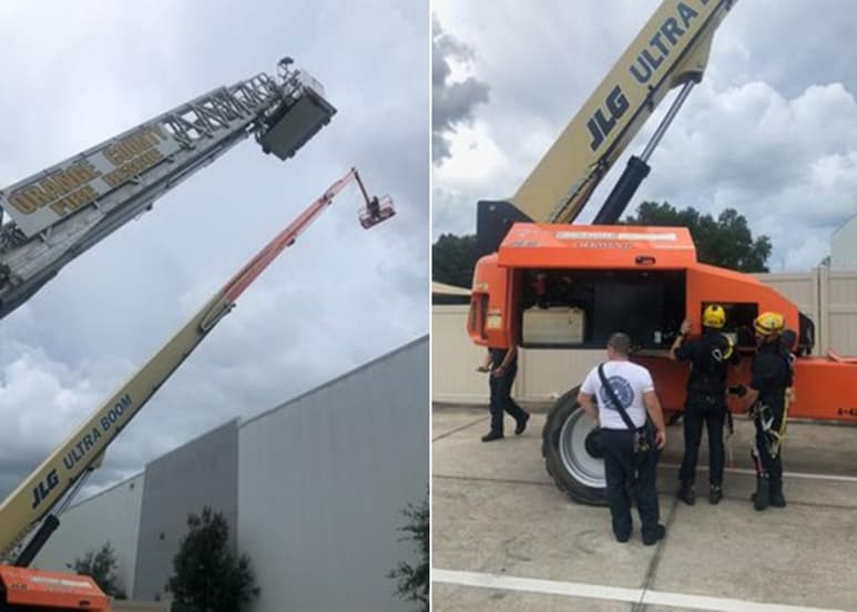 Aproximadamente una hora después de que los bomberos fueron llamados a escena, el hombre fue rescatado. (INTERNET)