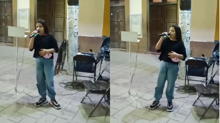 La niña lagunera, Sofía González, quien estuvo en la pasada edición de La Voz Kids sorprendió el pasado fin de semana a los abuelitos que acostumbran reunirse para cantar los sábados en la Plaza de Armas de Lerdo, Durango. (ESPECIAL)
