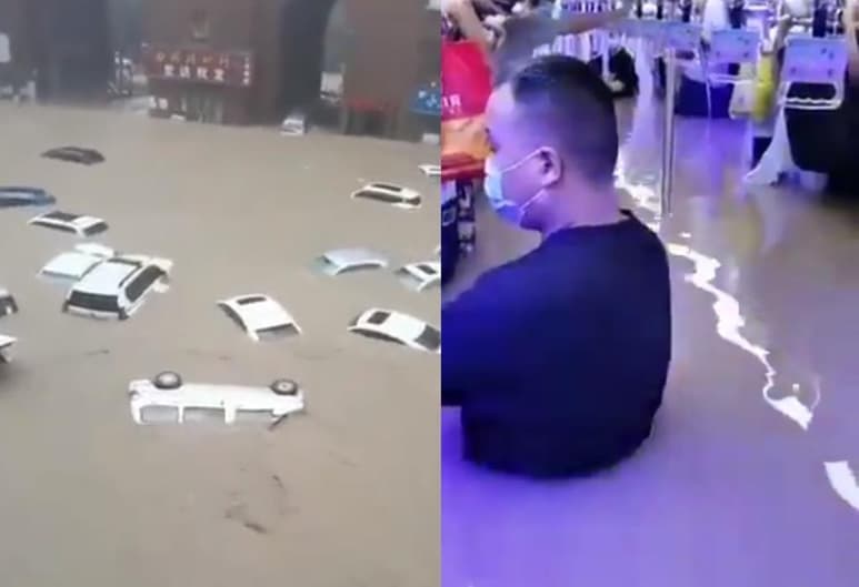 Los habitantes de Henan, se han visto sumamente afectados ante las fuertes lluvias que provocaron inundaciones en la ciudad (ESPECIAL)