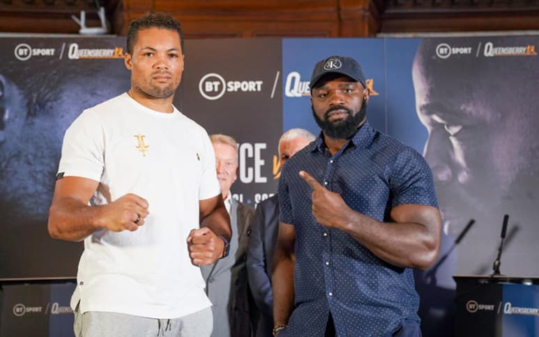 El británico Joe Joyce estará exponiendo su título de peso Completo Plata del Consejo Mundial de Boxeo, contra el experimentado peleador camerunés Carlos Takam, en una cartelera que se realizará el sábado 24 de julio en la Arena SSE, de Wembley, Inglaterra. (ARCHIVO) 
