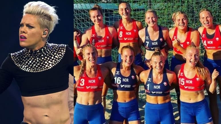 La cantante pop estadounidense Pink se ha ofrecido a pagar una multa impuesta al equipo femenino de handball de playa de Noruega por usar pantalones cortos en lugar de la requerida parte inferior de un bikini. (ESPECIAL)