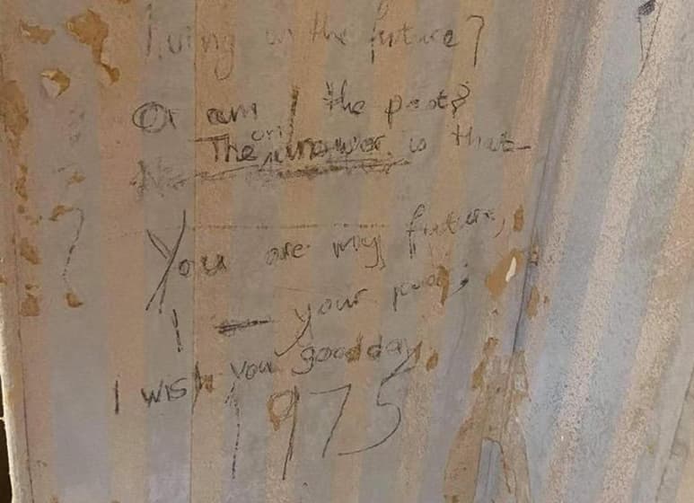 La familia pudo contactar con la persona que escribió el poema. (INTERNET)