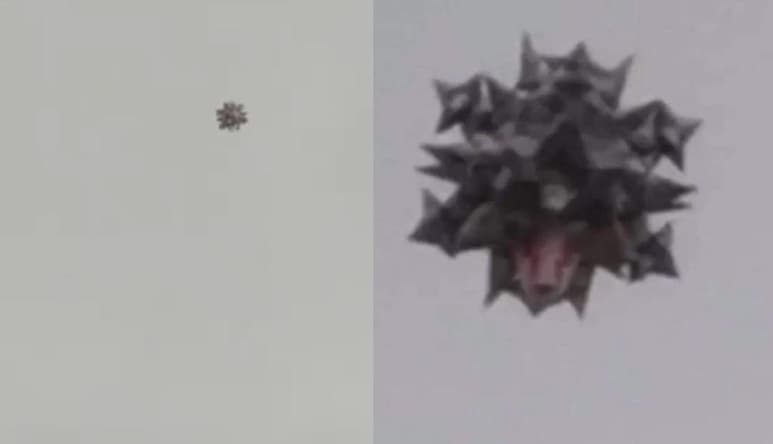 A través de redes sociales, internautas difundieron imágenes del 'extraño' objeto que habría sido visto sobrevolando en el cielo de Ecatepec (CAPTURA)