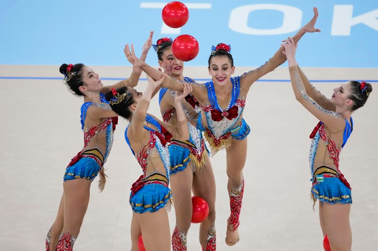 Las gimnastas uzbekas brillaron en los Juegos Olímpicos Tokio 2020, gracias a su presentación inspirada en Sailor Moon (AP)