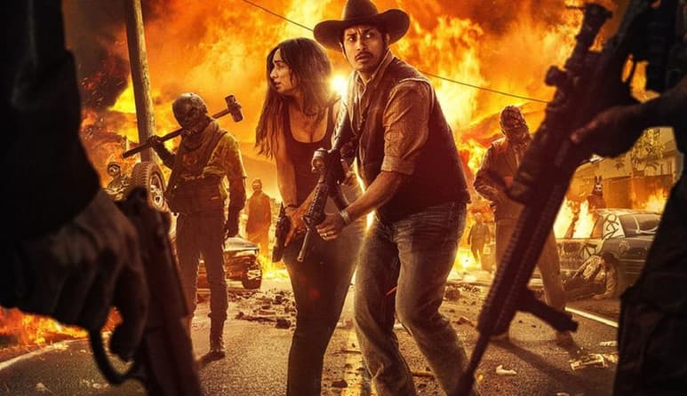 Dupla. Tenoch Huerta y Ana de la Reguera protagonizan la película La purga por siempre. (ESPECIAL)