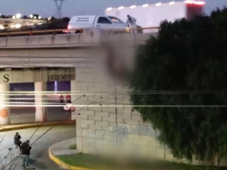 Al lugar acudieron elementos policiales quienes confirmaron se trataba de cuatro personas suspendidas y dos más sobre la vía pública, mismas que ya no contaban con signos vitales.
(TWITTER)