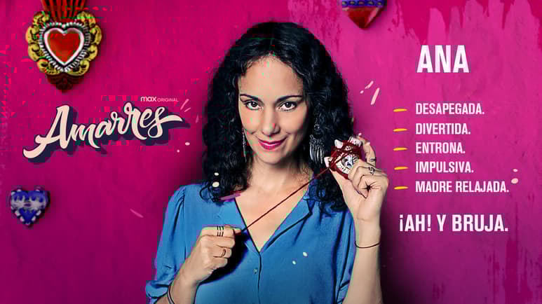 La primera serie Max Original mexicana, Amarres, ha llegado hoy a HBO Max con todos los capítulos disponibles. Esta comedia dramática es protagonizada por Gabriela de la Garza (La Fan, Capadocia), Hugo Catalán (Cuatro Lunas, Señora Acero) y Juan Pablo Medina (Se busca papá, Soy tu fan).