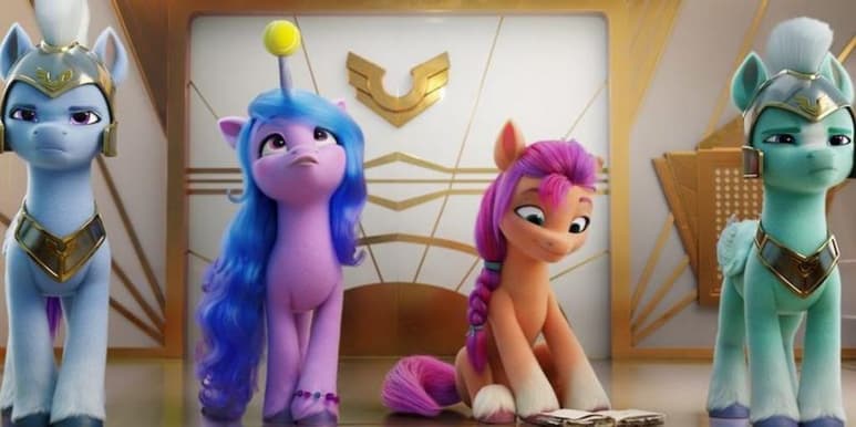 Este jueves Netflix publicó el tráiler y póster oficial de 'My Little Pony: A New Generation', la película de animación que llega tras la presentación de la quinta generación de famosos juguetes (y sus posteriores dibujos animados) creados por Hasbro en los años 80. (ESPECIAL)