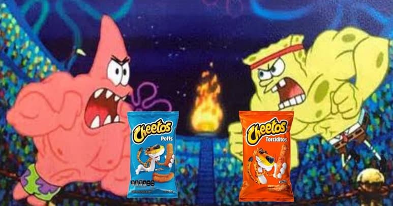 El debate sobre la forma y sabor 'original' de los Cheetos, dio paso a una ola de memes con los que los usuarios debaten en redes sociales (CAPTURA)