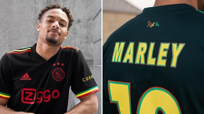 Ajax hizo la presentación de su tercer uniforme con el que rinden un homenaje a Bob Marley. (CORTESÍA?