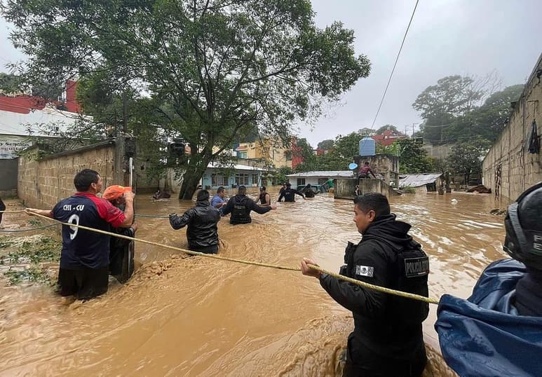En Xalapa, calles, avenidas, colonias (barrios) y hasta plazas comerciales quedaron bajo el agua en la ciudad que se ubica a unos 106 kilómetros del municipio costero de Tecolutla, donde Grace tocó tierra como huracán categoría 3 en las primeras horas del sábado.
(EFE)