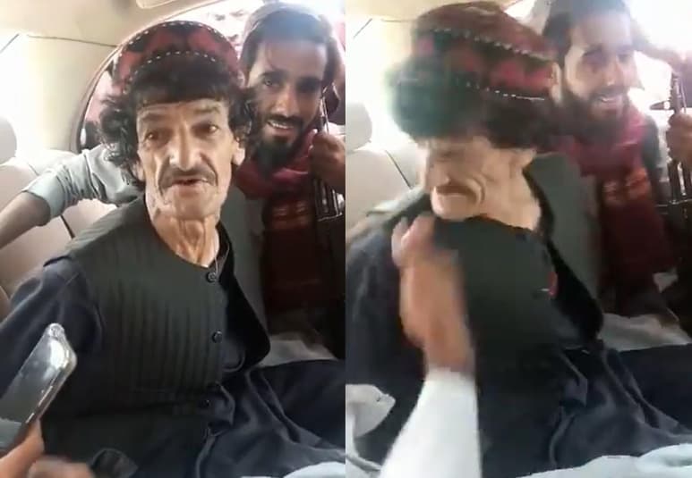 Un video difundido en redes sociales muestra al comediante ser detenido por miembros de la organización talibán, momento en el que aprovecha para hacer un chiste de ésta (CAPTURA)