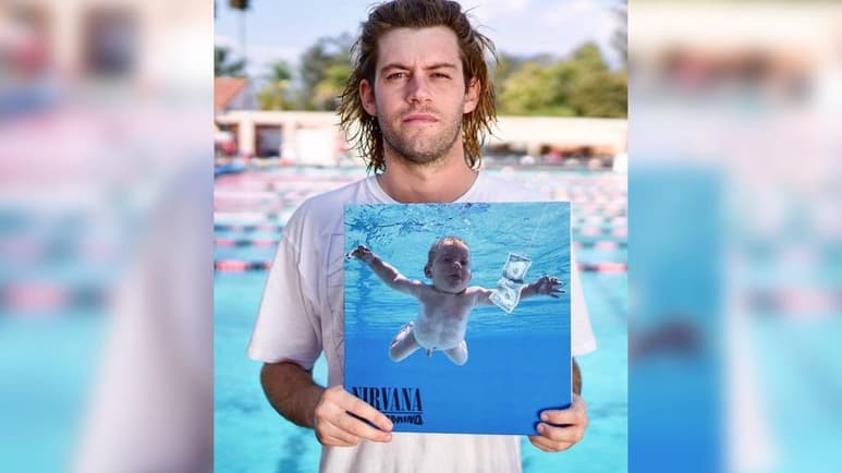 Demanda. Spencer Elden, quien fue el bebé en la portada del álbum 'Nevermind', demanda a la banda por pornografía infantil. (ESPECIAL)