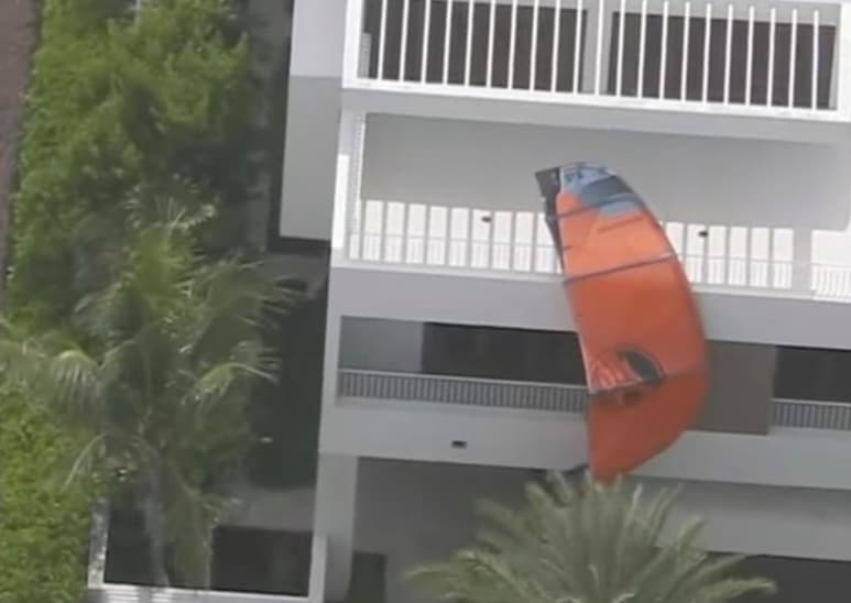 Antes del incidente, se acababa de lanzar la advertencia de fuertes ráfagas de viento. (INTERNET)