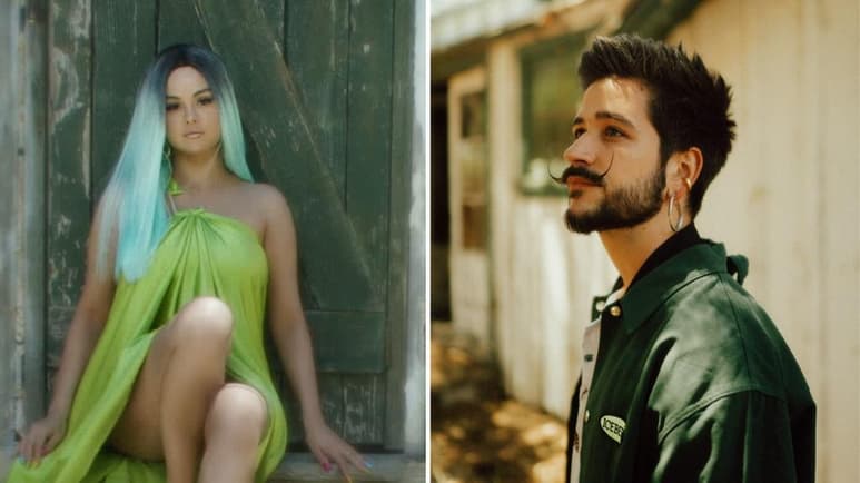 La cantante estadounidense Selena Gomez une su voz a la del colombiano Camilo en el tema '999', el cual fue estrenado este jueves, viene acompañado de un videoclip lleno de colores, en donde se puede ver a la también actriz jugando con el cabello de colores, en un tema que tiene influencias del género urbano, muy al estilo romántico de Camilo. (CORTESIA)